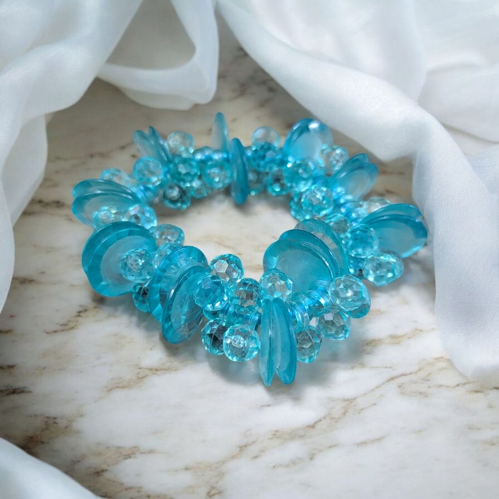 Blue Beaded Bracelet